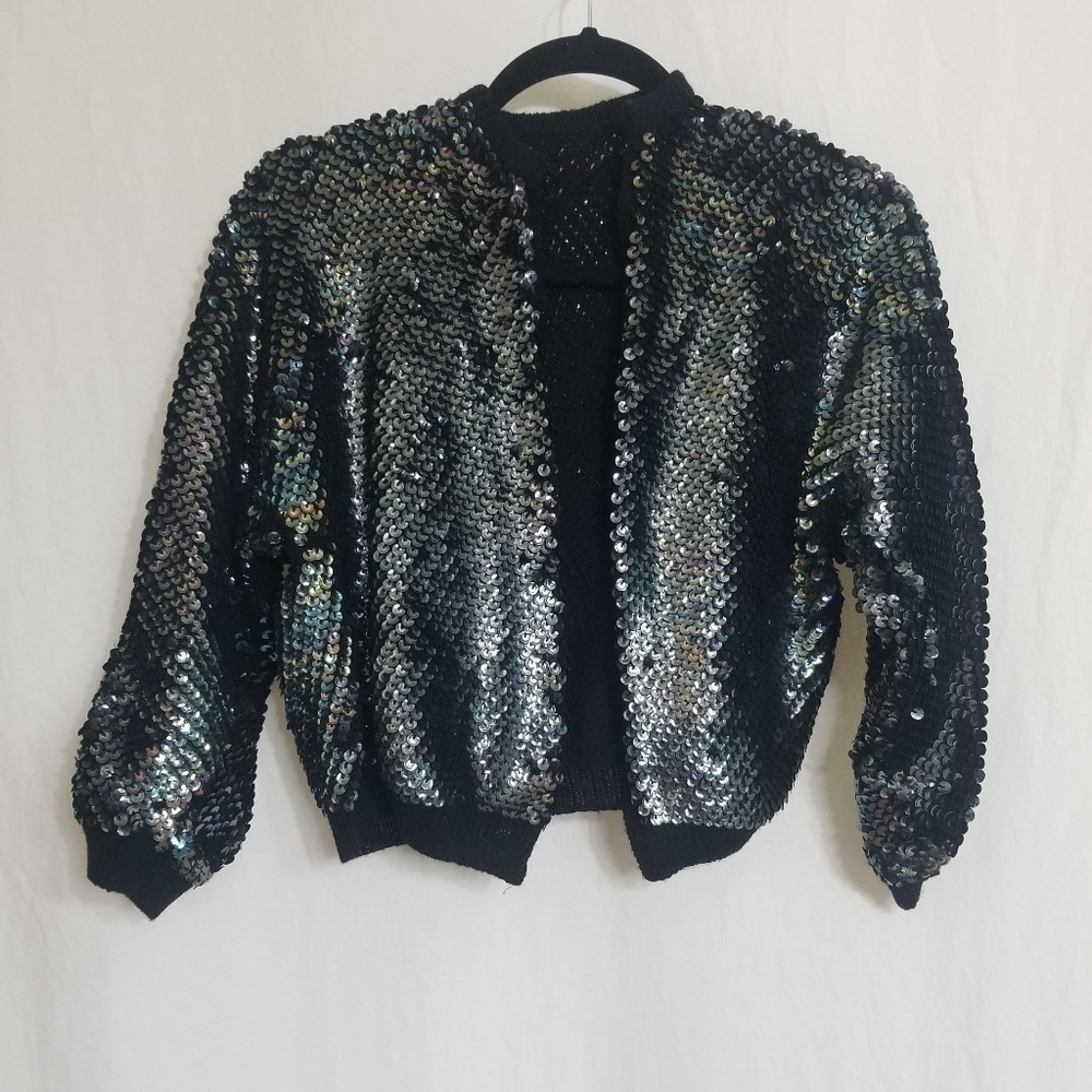 Vintage Bernat Sequin Jacket - Picture 3 of 16